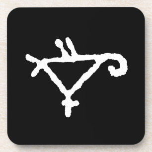 Petroglyph of a Stylised Parrot Coaster