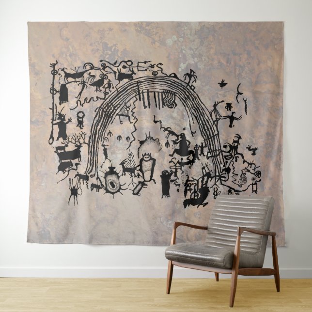 Petroglyph Panel - Rochester Creek, Utah Tapestry (In Situ (Horizontal))