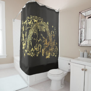 Petroglyph Panel Shower Curtain