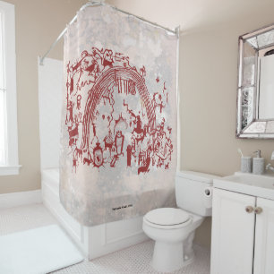 Petroglyph Panel Shower Curtain