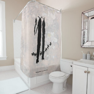 Petroglyph Panel Shower Curtain