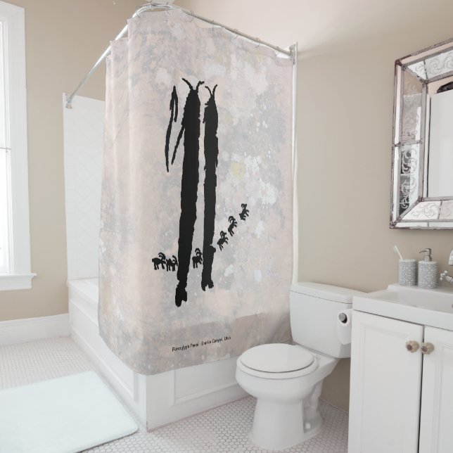 Petroglyph Panel Shower Curtain (In Situ)