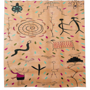 Petroglyphs 2 Shower Curtain
