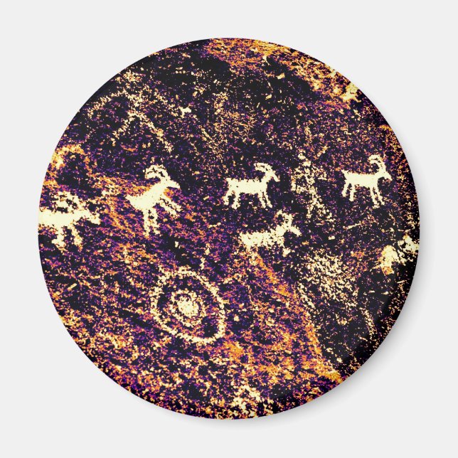 PETROGLYPHS NEVADA DESERT AMERICAN SOUTHWEST MAGNET (Front)