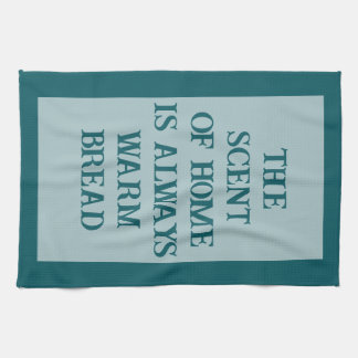 Petrol Blue - White Tea Towel