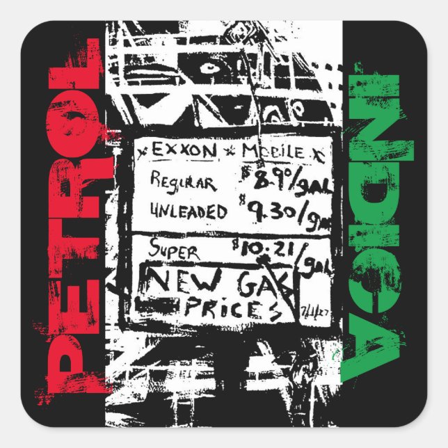 PETROL INDICA SQUARE STICKER (Front)