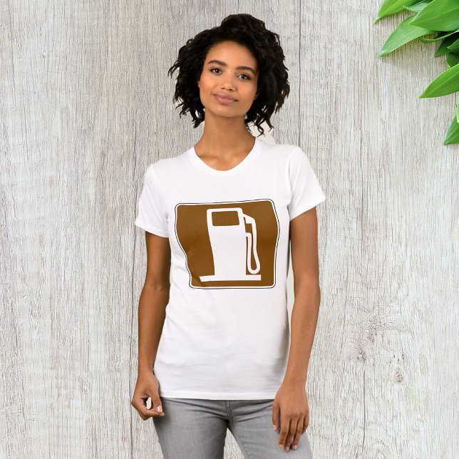 Petrol Road Sign Womens T-Shirt (Creator Uploaded)
