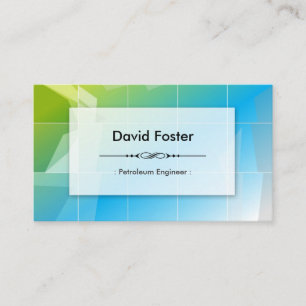 Petroleum Engineer Modern Elegant Simple Business Card