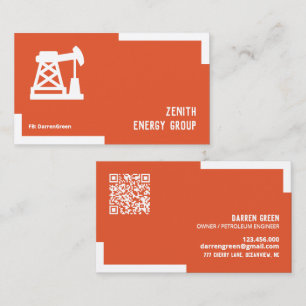 Petroleum Industry QR Business Card
