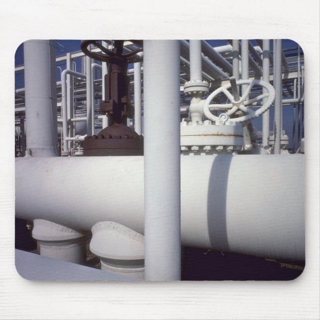 Petroleum refinery pipeline mouse pad (Front)