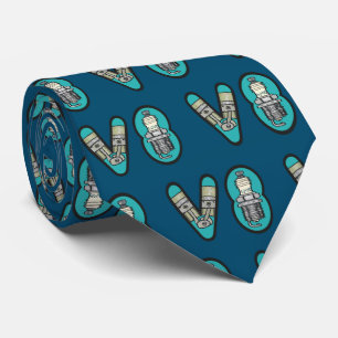 Petrolhead V8 Car Enthusiast Tie