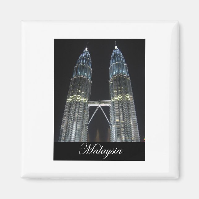 Petronas Towers at Night Magnet (Front)