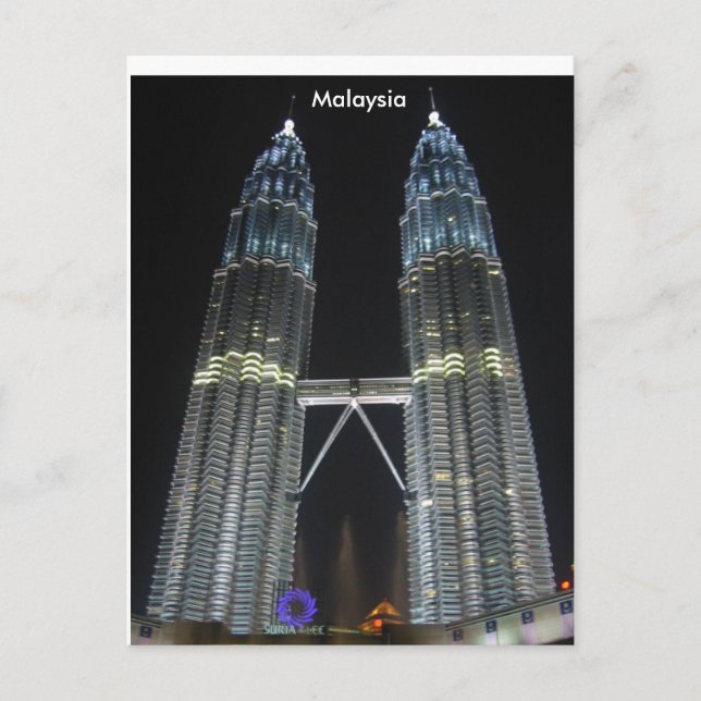Petronas Towers at Night Postcard (Front)