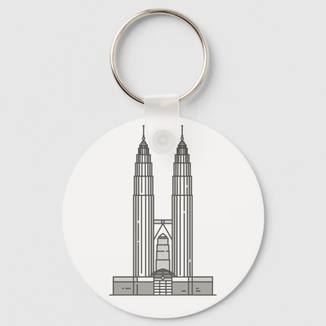 Petronas Towers World landmark Key Ring (Front)