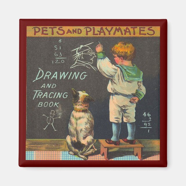 Pets and Playmates Magnet (Front)