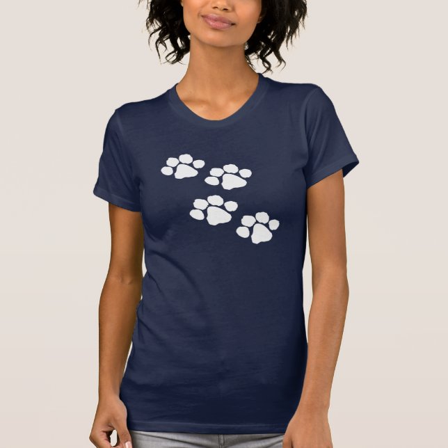 Pets Animal Paw Prints T-Shirt (Front)