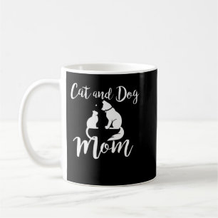 Pets Animals Cats and Dogs Cat Mom AF Dog Dad Pupp Coffee Mug