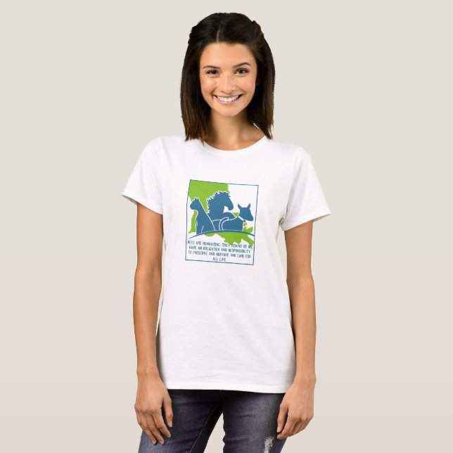 Pets are humanising. T-Shirt (Front Full)