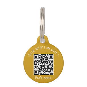 Pets code qr animal lost pet ID tag
