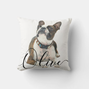 Pet's Custom Name and Photo Cushion