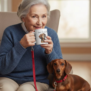 Pets Dachshund Browns Mug PERSONALIZE