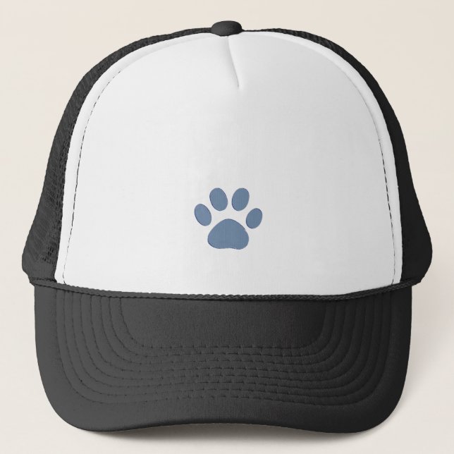pets dog cat pawprints trucker hat (Front)