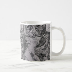 Pets Dogs and Cats Orginal Hand Drawn Art Work Coffee Mug