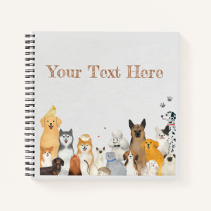 Pets, Dogs & Cats Customisable Notebook