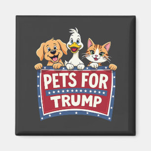 Pets For Trump Cats Maga Dogs Election Magnet