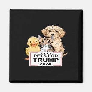 Pets For Trump Funny Vote President 2024 Magnet