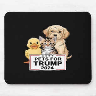 Pets For Trump Funny Vote President 2024 Mouse Pad