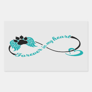 Pets Forever In My Heart Rectangular Sticker