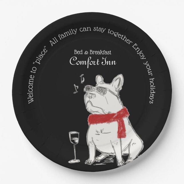 Pets Inn Paper Plate (Front)