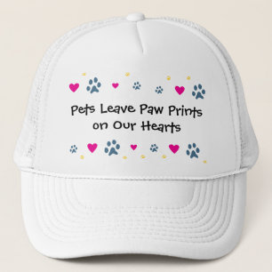 Pets Leave Paw Prints on Our Hearts Trucker Hat