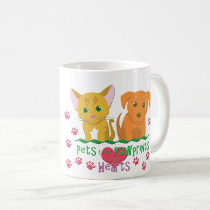 Pets Leave Pawprints on our Hearts Coffee Mug