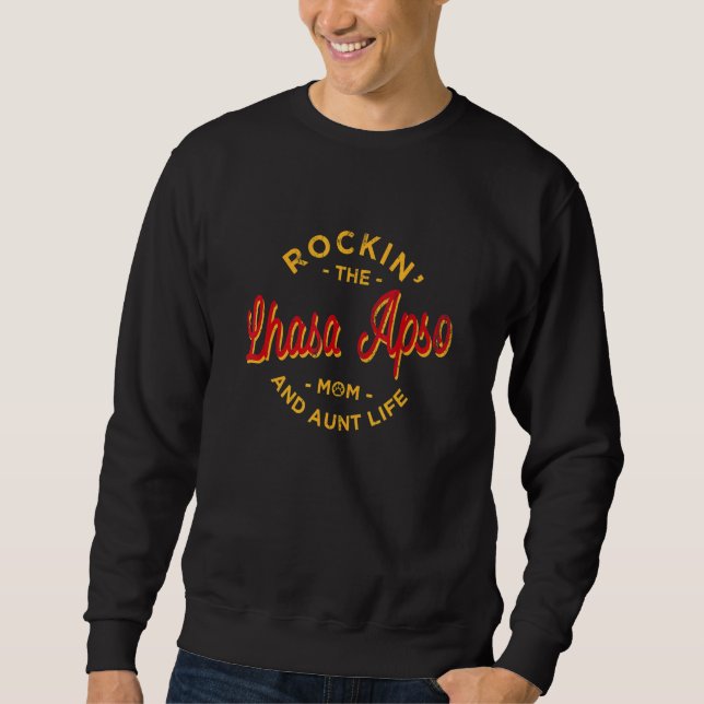 Pets Long Haired Lhasa   Single Dog Breed Sweatshirt (Front)