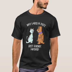 Pets Love Each Other Cat And Dog T-Shirt