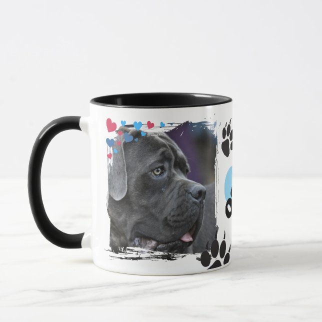 PETS LOVER TRENDY MODERN NAME,PHOTO  MUG (Left)