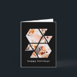 Pets Modern Shapes Geometric 8 Collage Photo Note Card<br><div class="desc">Add eight (8) custom photos of your pet and pet's name. Add your photos and if needed,  unmask the group of photo and frame,  adjust the image against the frame,  then click mask.</div>