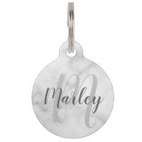 Pet's Name and Monogram with Owner's Contact Info
