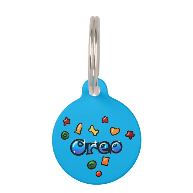 Pet's name Oreo croquettes Pet Tag (Front)