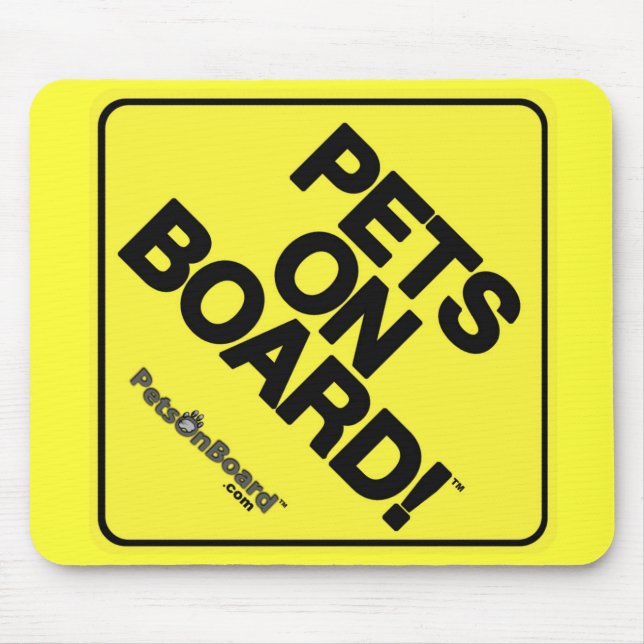 Pets On Board™ Mouse Pad (Front)
