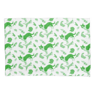 Pets on Parade Pillow Case (Green)