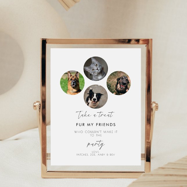 Pets Party Favour Biscuit Bar Dog Treat Wedding Pedestal Sign (Creator Uploaded)