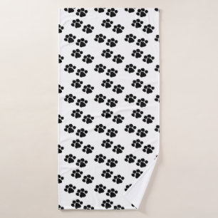 Pets Paw Prints Bath Towel
