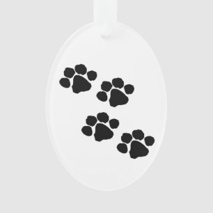 Pets Paw Prints For Animal Lovers Ornament