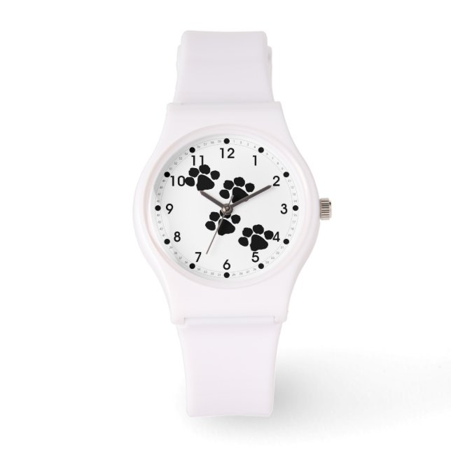 Pets Paw Prints Watch (Front)