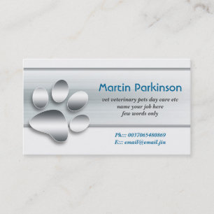 pets pet care business card
