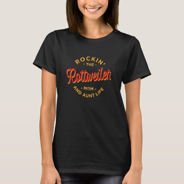 Pets Rottweiler     Single Rottie T-Shirt (Front)