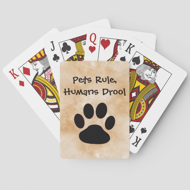 Pets Rule Playing Cards (Back)